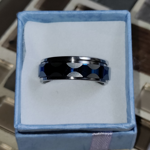 Unisex Spinner Ring-Stainless steel-size 10 - Picture 2 of 5